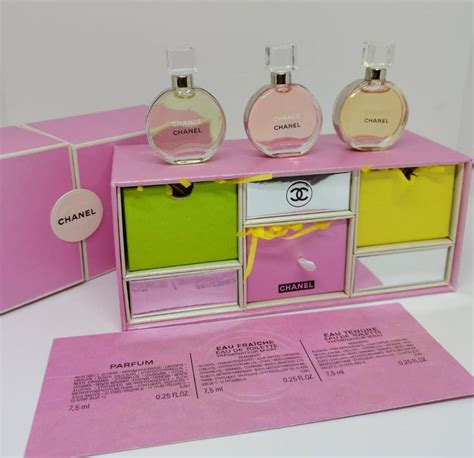 chanel mini size perfume|Chanel mini perfume gift set.